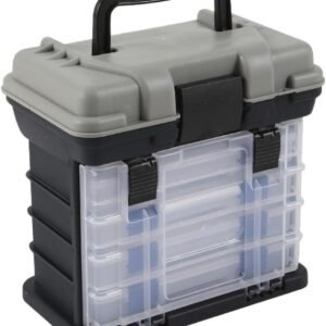 Outdoor Fishing Gear Box with Adjustable Dividers(Gray)
