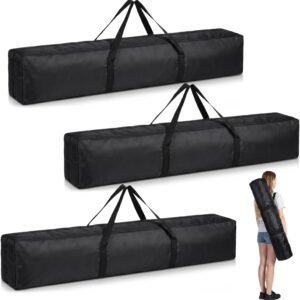 3pcs Tripod Carrying Case Bag Water Resistant, Black, 47 x 8 x 8 in