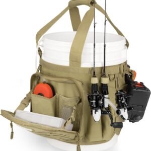 5-Gallon Bucket Storage Bag, Ice Fishing Gear Bag