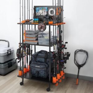 Mobile Fishing Rod Holder for 12 Rods or Combos