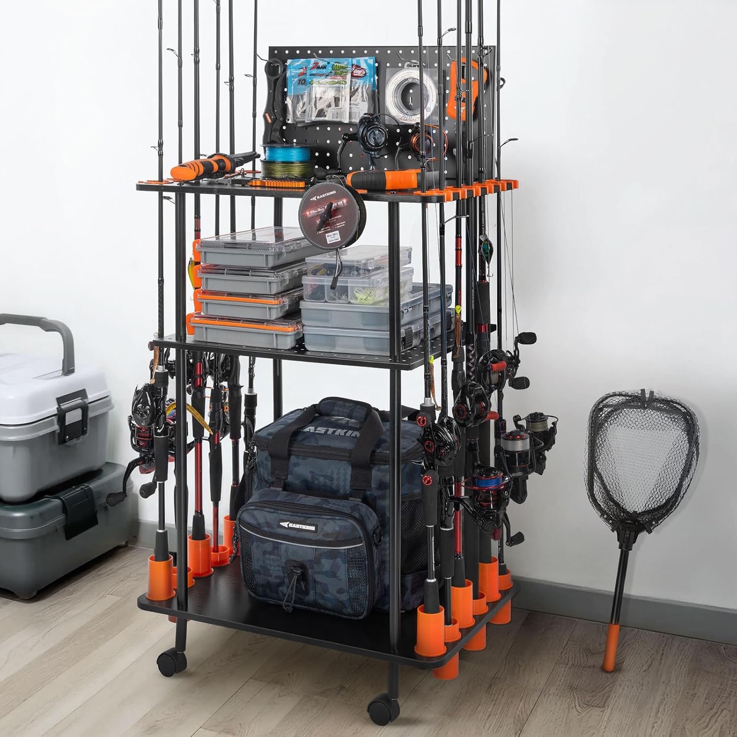 Mobile Fishing Rod Holder for 12 Rods or Combos