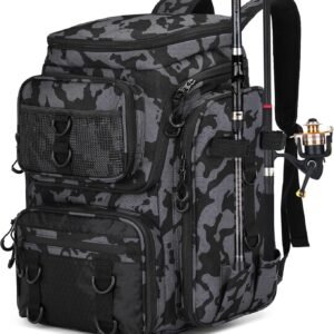 Fishing Backpack with Rod Holder