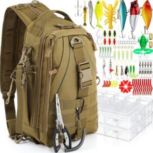 85-Piece Fishing Backpack Set